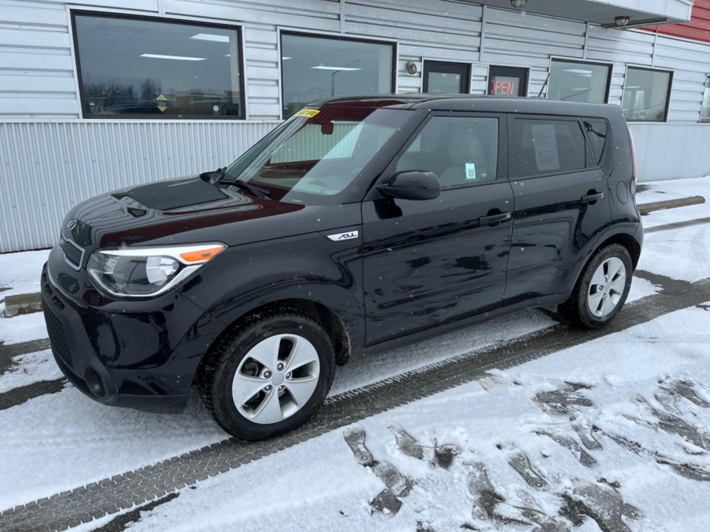 2015 Black /Black Kia Soul (KNDJN2A21F7) , located at 1960 Industrial Drive, Wasilla, 99654, (907) 274-2277, 61.573475, -149.400146 - Photo#0